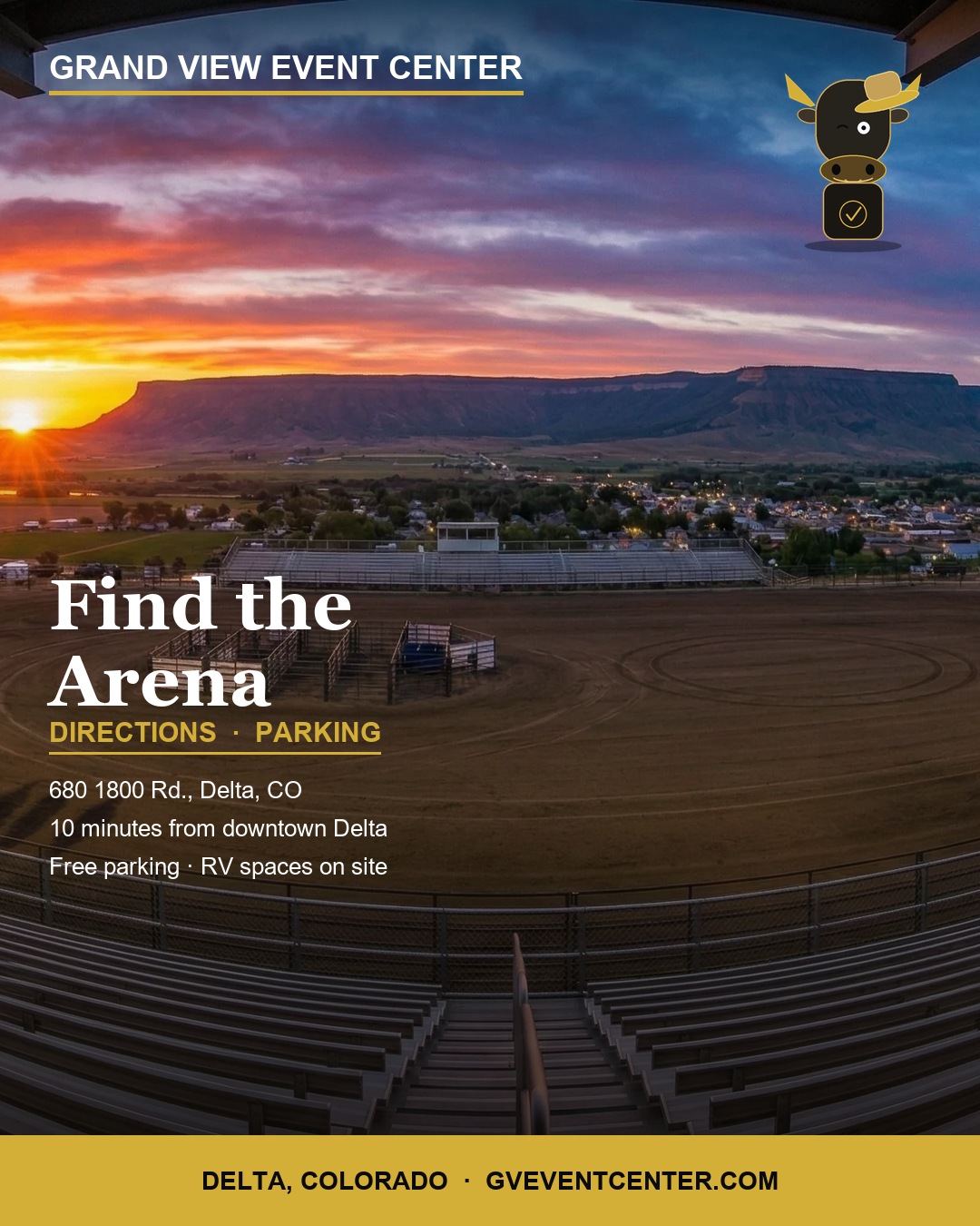 Find the Arena venue and location card