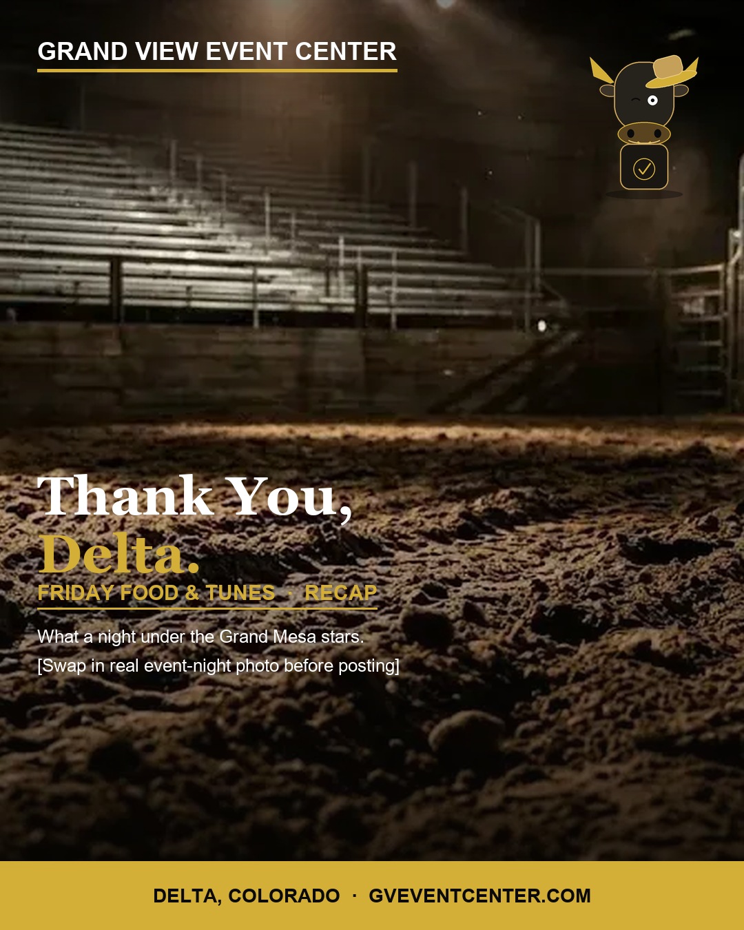 Thank You Delta recap and gratitude card template